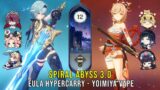 C0 Eula Hypercarry and C0 Yoimiya Vape – Genshin Impact Abyss 3.0 – Floor 12 9 Stars