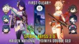 C0 Raiden National and C0 Yoimiya Double Geo – Genshin Impact Abyss 3.0 – Floor 12 9 Stars