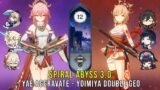 C0 Yae Aggravate and C0 Yoimiya Double Geo – Genshin Impact Abyss 3.0 – Floor 12 9 Stars