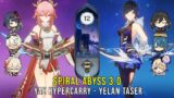 C0 Yae Hypercarry and C0 Yelan Taser – Genshin Impact Abyss 3.0 – Floor 12 9 Stars