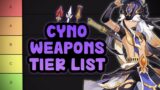 Cyno Weapons (Polearms) Tier List | Genshin Impact 3.1