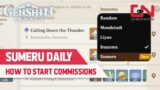 How to Start Sumeru Daily Commissions in Genshin Impact