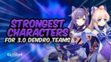 MOST BROKEN CHARACTERS IN PATCH 3.0! Buffed Characters You NEED To Use in Genshin Impact 3.0