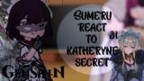 Sumeru react to katheryne secret || 3.1 edition || genshin impact react