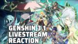 The Best Genshin Update EVER!! Genshin Impact 3.1 FULL REACTION!