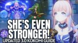 she's even STRONGER! UPDATED Kokomi Guide – Artifacts, Weapons, Teams & Tips | Genshin Impact 3.0