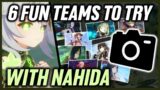 6 Nahida [Kusanali] Comps I Can't Wait To Try Out In Genshin Impact