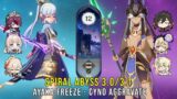 C0 Ayaka Freeze and C0 Cyno Aggravate – Genshin Impact Abyss 3.0/3.1 – Floor 12 9 Stars