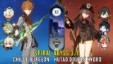 C0 Childe Burgeon and C1 Hutao Double Hydro with Nilou – Genshin Impact Abyss 3.1 – Floor 12 9 Stars