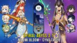 C0 Nilou Kokomi Bloom and C1 Cyno Taser – Genshin Impact Abyss 3.1 – Floor 12 9 Stars