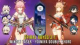 C0 Yae Miko Kokomi Taser and C0 Yoimiya Double Hydro – Genshin Impact Abyss 3.1 – Floor 12 9 Stars