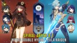 C1 Hutao Double Hydro and C0 Eula Raiden – Genshin Impact Abyss 3.1 – Floor 12 9 Stars