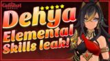 Dehya LEAKS! Elemental Burst + Skill information | Genshin Impact Leaks