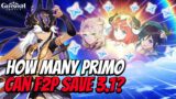 How Many Primogems Can F2P Save In 3.1? | Genshin Impact