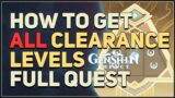 How to get All Clearance Genshin Impact
