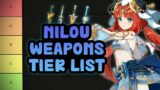 Nilou Weapons (Swords) Tier List | Genshin Impact 3.1