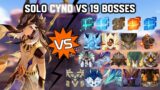 Solo Cyno vs 19 Bosses Without Food Buff | Genshin Impact