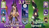 Spiral Abyss 3.1 – C0 Cyno Quickbloom & C0 Tighnari Spread | Floor 12 Full Stars | Genshin Impact