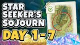 Star Seeker's Soujourn Day 1-7 Event Genshin Impact | Great Future Star Location