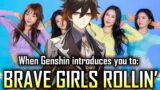 When you discover Brave Girls Rollin' through Genshin Impact #shorts