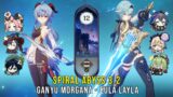 C0 Ganyu Morgana and C0 Eula Layla – Genshin Impact Abyss 3.2 – Floor 12 9 Stars