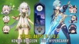 C0 Kokomi Nahida Burgeon and C0 Eula Hypercarry – Genshin Impact Abyss 3.1/3.2 – Floor 12 9 Stars
