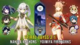 C0 Nahida Archon Team and C0 Yoimiya Fireworks – Genshin Impact Abyss 3.1/3.2 – Floor 12 9 Stars