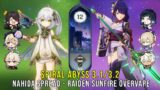 C0 Nahida Spread and C0 Raiden Sunfire Overvape – Genshin Impact Abyss 3.1 – Floor 12 9 Stars