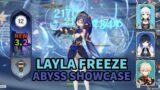 Layla Freeze, New Ayaka's Broken Support – Genshin Impact Abyss 3.2 Showcase