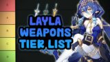 Layla Weapons (Swords) Tier List | Genshin Impact