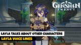 Layla's Voice lines – Genshin Impact | Layla Talks About Others