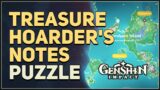 Treasure Hoarder's Notes Puzzle Genshin Impact (Watatsumi Island)