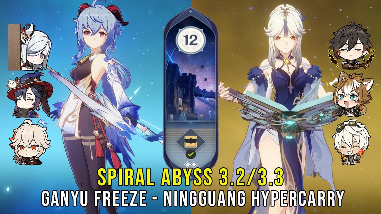 C Ganyu Freeze And C Ningguang Hypercarry Genshin Impact Abyss