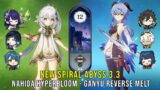 C0 Nahida Hyperbloom and C0 Ganyu Reverse Melt – Genshin Impact Abyss 3.3 – Floor 12 9 Stars