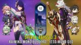 C0 Raiden Miko Mono Electro and C0 Itto Mono Geo – Genshin Impact Abyss 3.3 – Floor 12 9 Stars