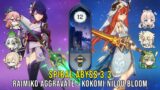 C0 Raiden Yae Aggravate and C0 Kokomi Nilou Bloom – Genshin Impact Abyss 3.3 – Floor 12 9 Stars