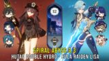 C1 Hutao Double Hydro and C0 Eula Raiden Lisa – Genshin Impact Abyss 3.3 – Floor 12 9 Stars