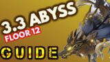 F2P Friendly! Abyss 3.3 Guides & Tips for Floor 12! – Genshin Impact