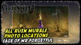 Genshin Impact The Saga of Mr. Forgetful Quest Guide (All Ruin Mural Photo Locations)