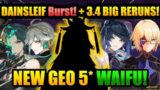 LEAKED Geo 5* WAIFU & DAINSLEF Info!+ 3.4 BIG RERUN LINEUPS! | Genshin Impact