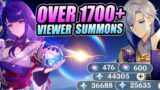 MASSIVE VIEWER SUMMONS! Over 1700+ SUMMONS For Raiden & Ayato (3.3 Genshin Impact)