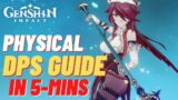~ ROSARIA PHYSICAL DPS Build/Guide in 5 Minutes ~ Genshin Impact