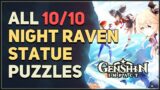 All Night Raven Statue Puzzles Genshin Impact