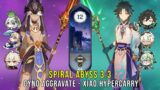 C0 Cyno Aggravate and C0 Xiao Hypercarry – Genshin Impact Abyss 3.3 – Floor 12 9 Stars