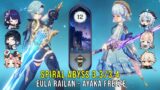 C0 Eula Raiden Yelan and C0 Ayaka Freeze – Genshin Impact Abyss 3.3/3.4 – Floor 12 9 Stars