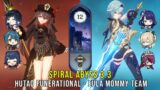 C1 Hutao Funerational and C0 Eula Mommy Team  – Genshin Impact Abyss 3.3 – Floor 12 9 Stars