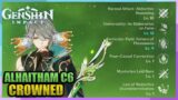 C6 Alhaitham + R5 Light of Foliar Incision Crowned Showcase (Aggravate) | Genshin Impact