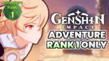 Can You Beat Genshin Impact at Adventure Rank 1? (Genshin Impact)