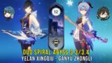 Duo C0 Yelan Xingqiu and C0 Ganyu Zhongli – Genshin Impact Abyss 3.3 – Floor 12 9 Stars