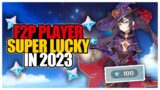 F2P player saved all of their pulls for 2023 and was BLESSED | Genshin Impact